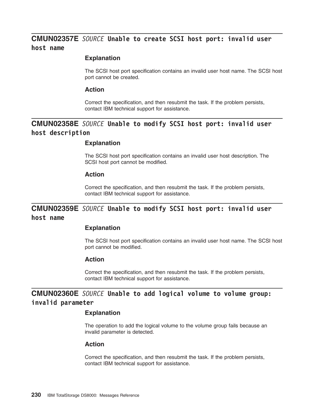 IBM DS8000 manual Explanation 