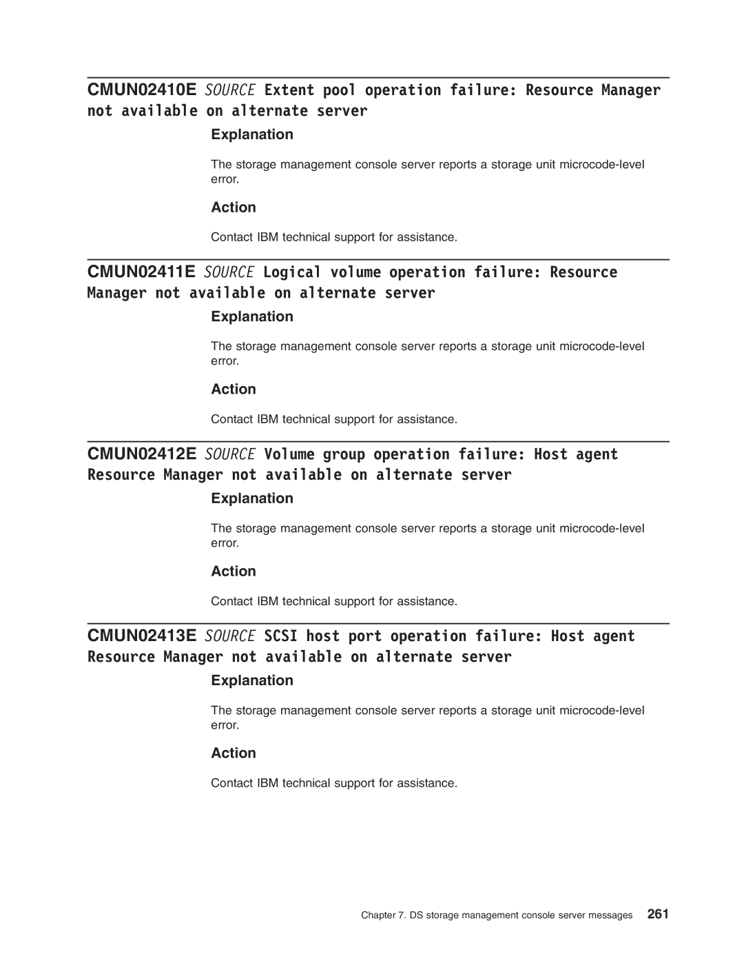 IBM DS8000 manual Explanation 