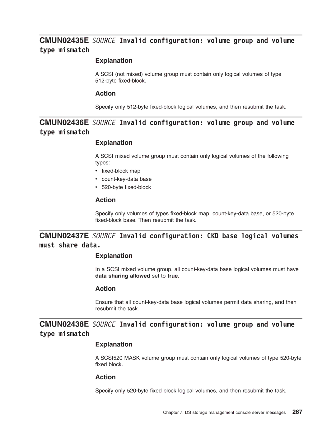 IBM DS8000 manual Explanation 