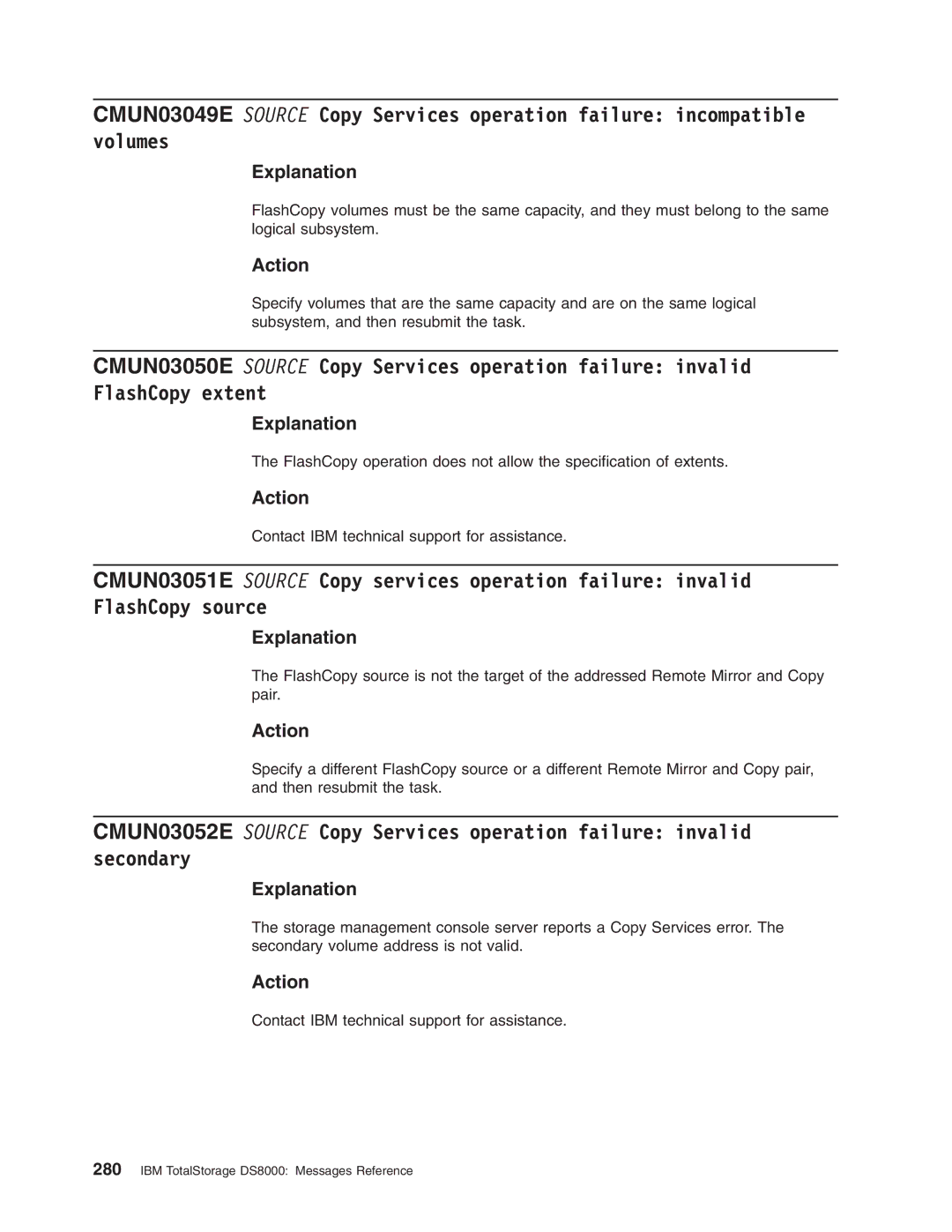 IBM DS8000 manual Explanation 