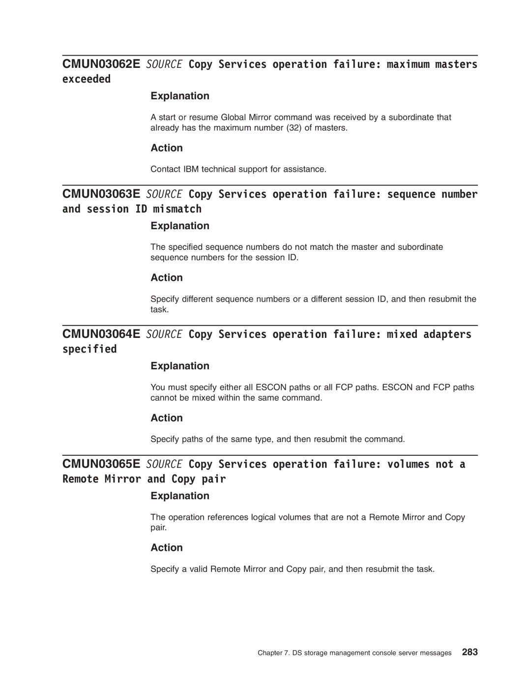 IBM DS8000 manual Explanation 