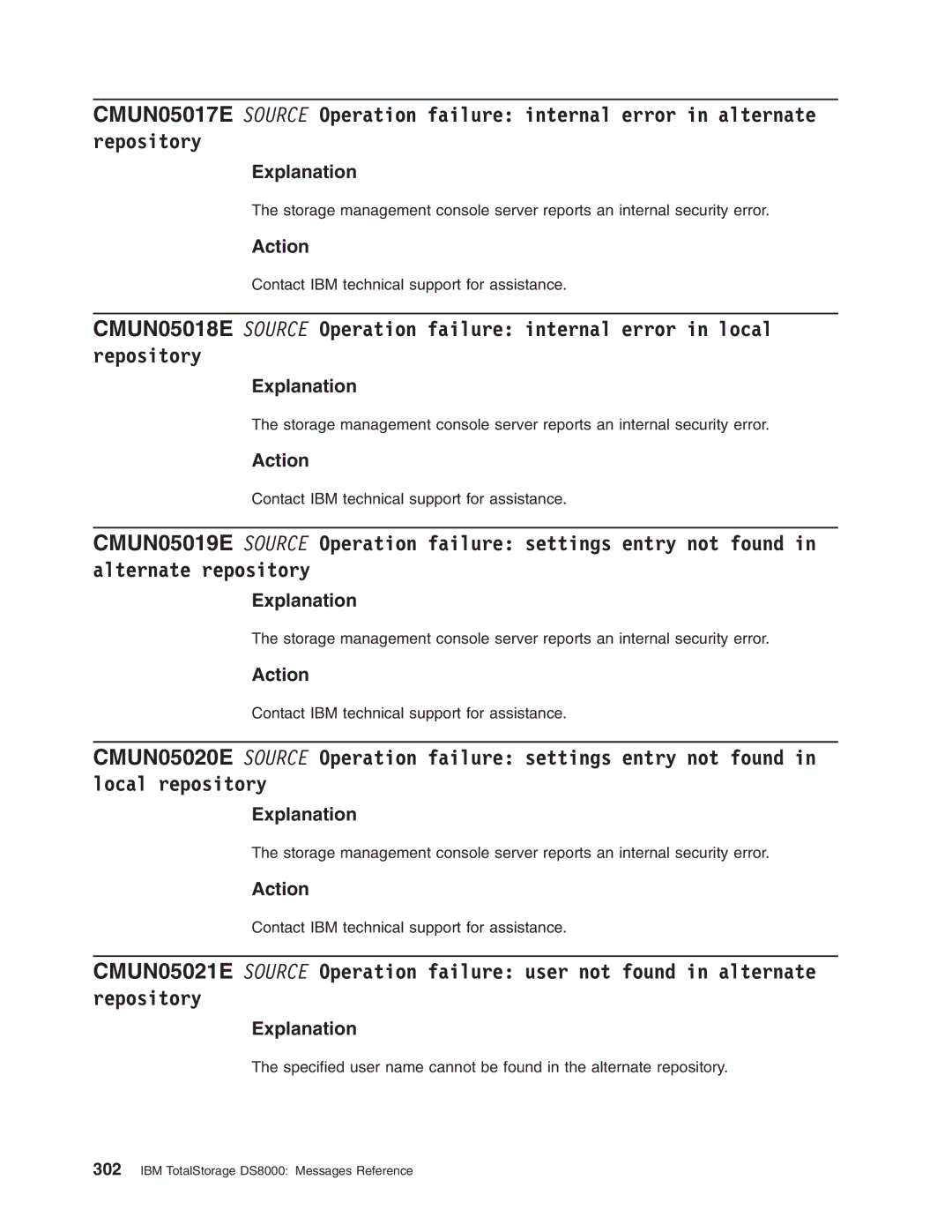 IBM DS8000 manual Explanation 