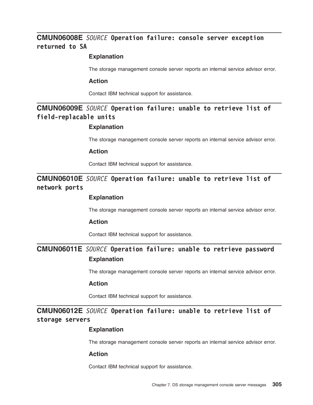 IBM DS8000 manual Explanation 