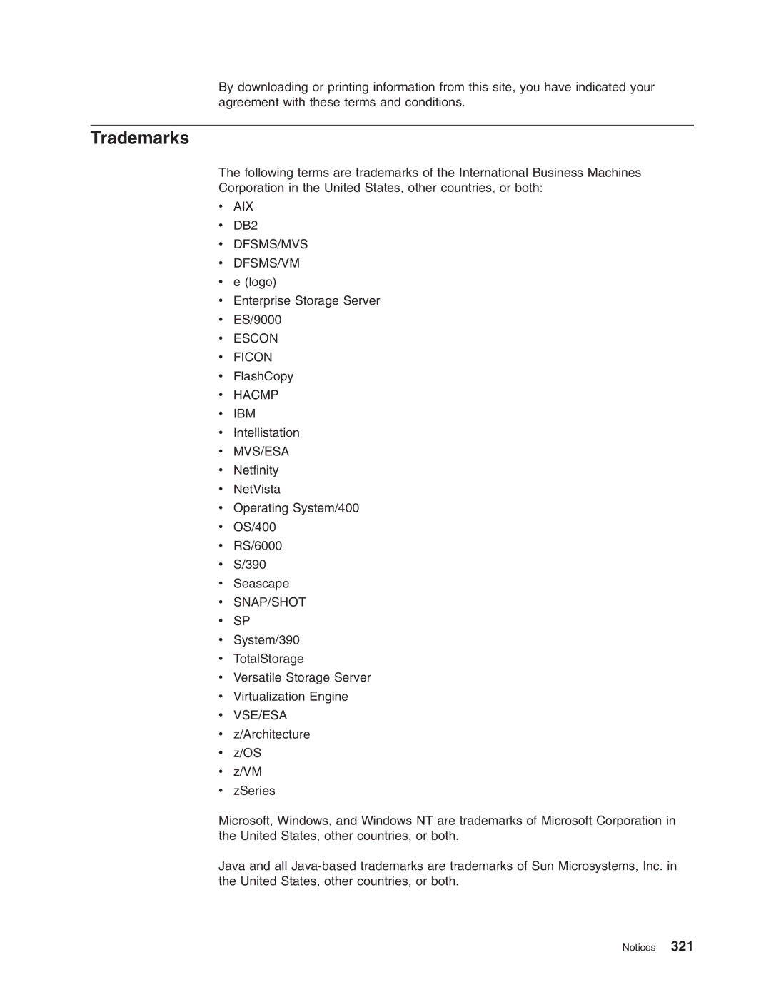 IBM DS8000 manual Trademarks 