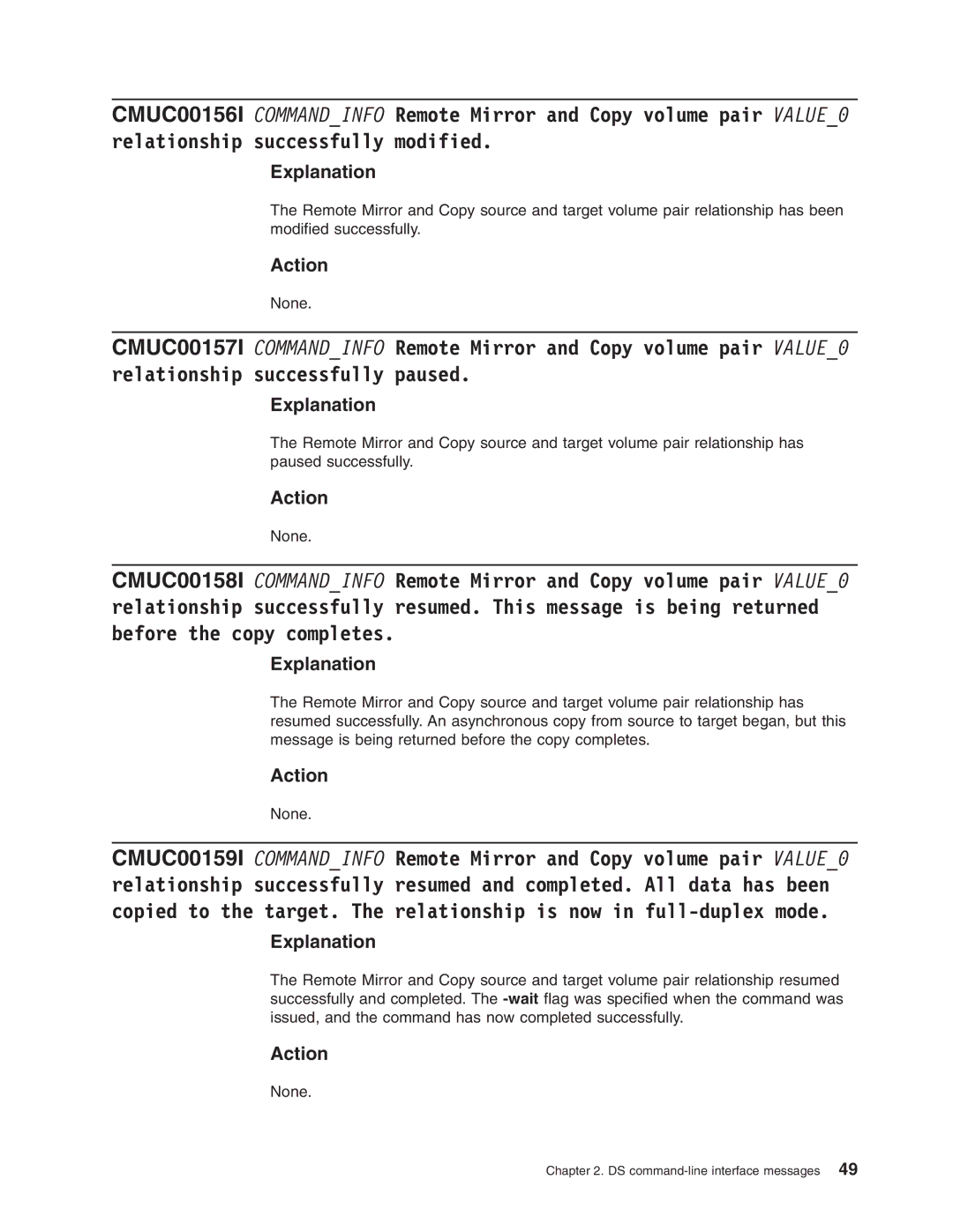 IBM DS8000 manual Explanation 