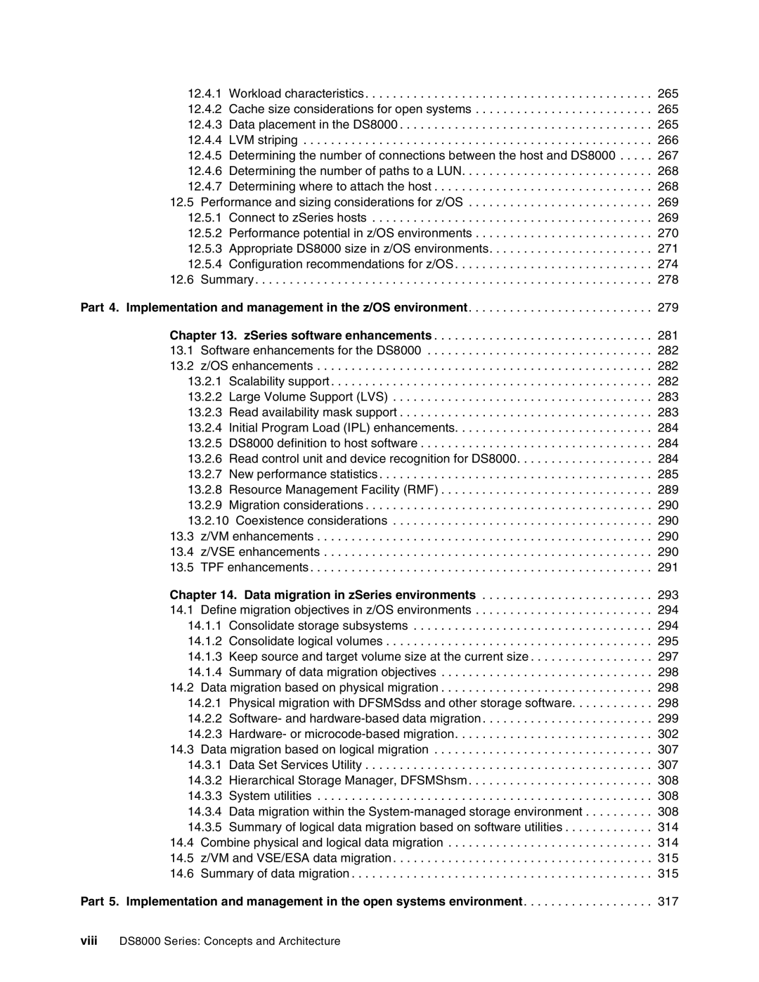 IBM manual Viii DS8000 Series Concepts and Architecture 