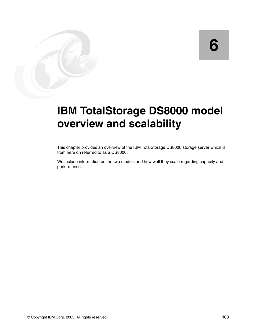 IBM manual IBM TotalStorage DS8000 model overview and scalability, 103 