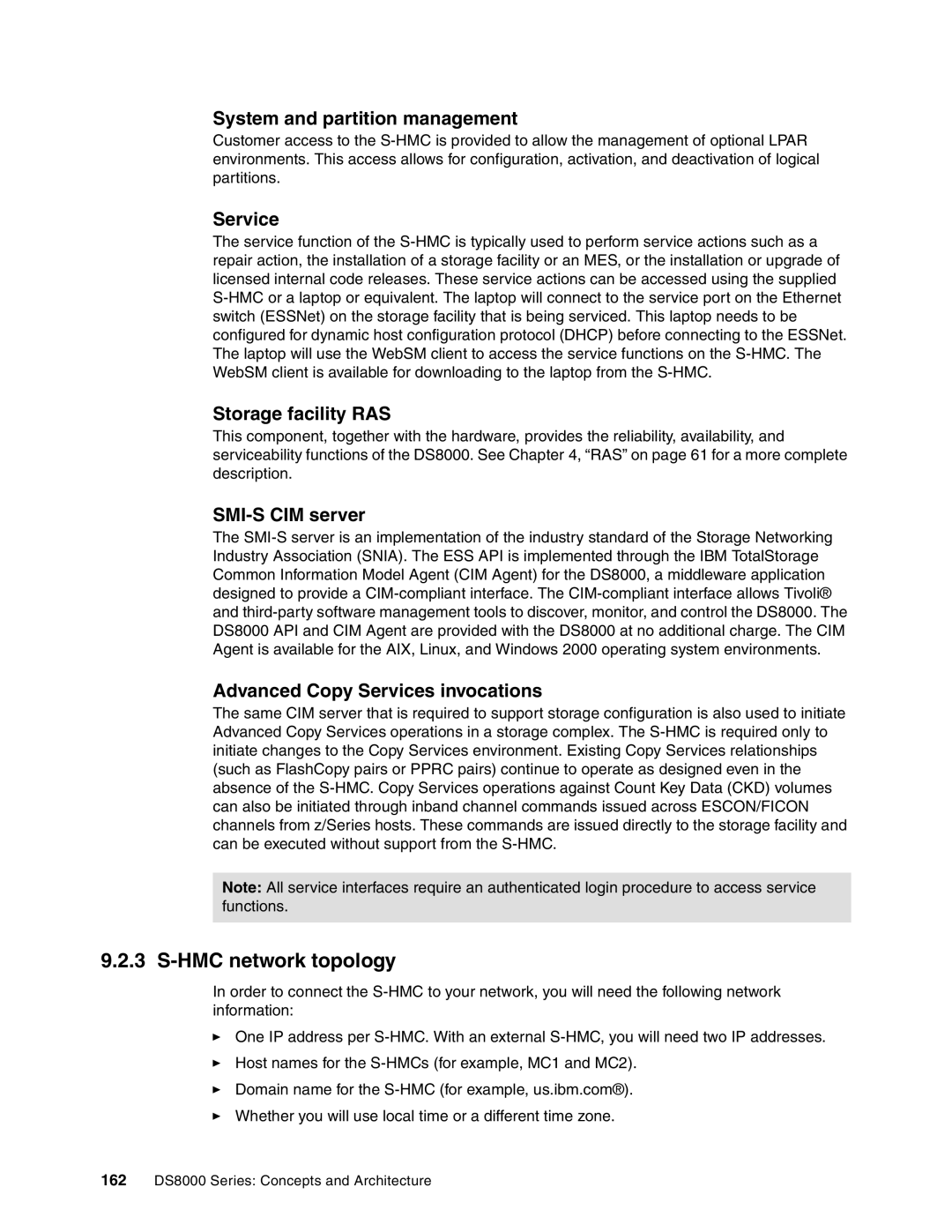 IBM DS8000 manual HMC network topology 