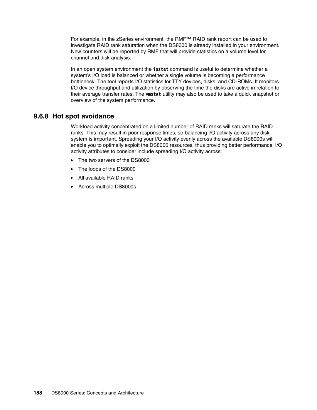 IBM DS8000 manual Hot spot avoidance 