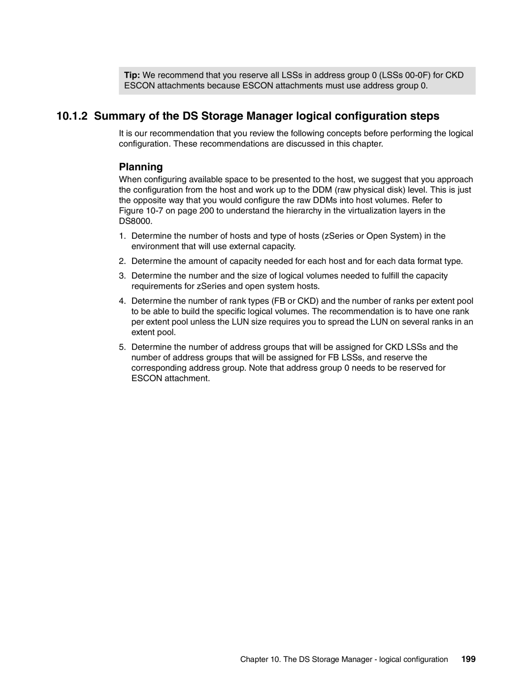 IBM DS8000 manual Planning 