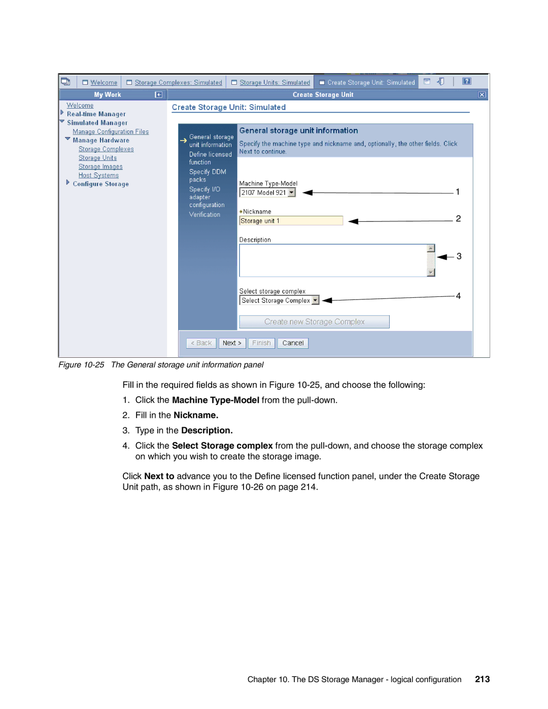 IBM DS8000 manual The General storage unit information panel 