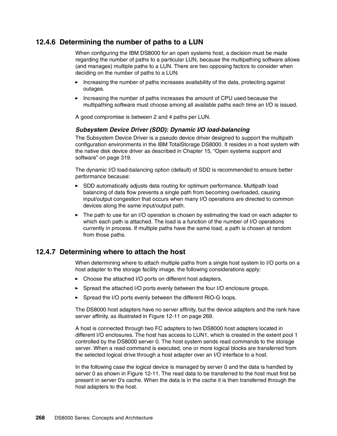 IBM DS8000 manual Determining the number of paths to a LUN, Determining where to attach the host 