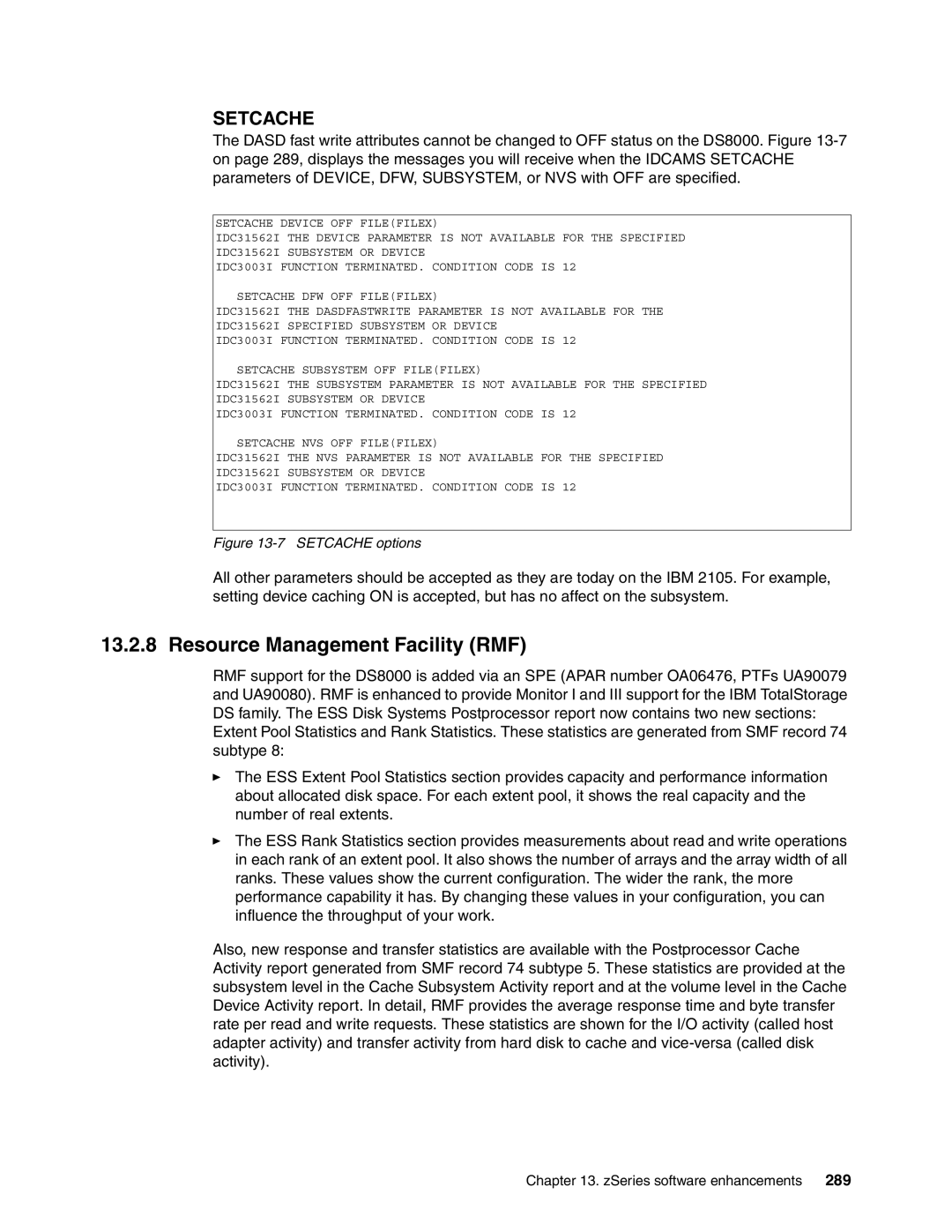 IBM DS8000 manual Resource Management Facility RMF, 289 