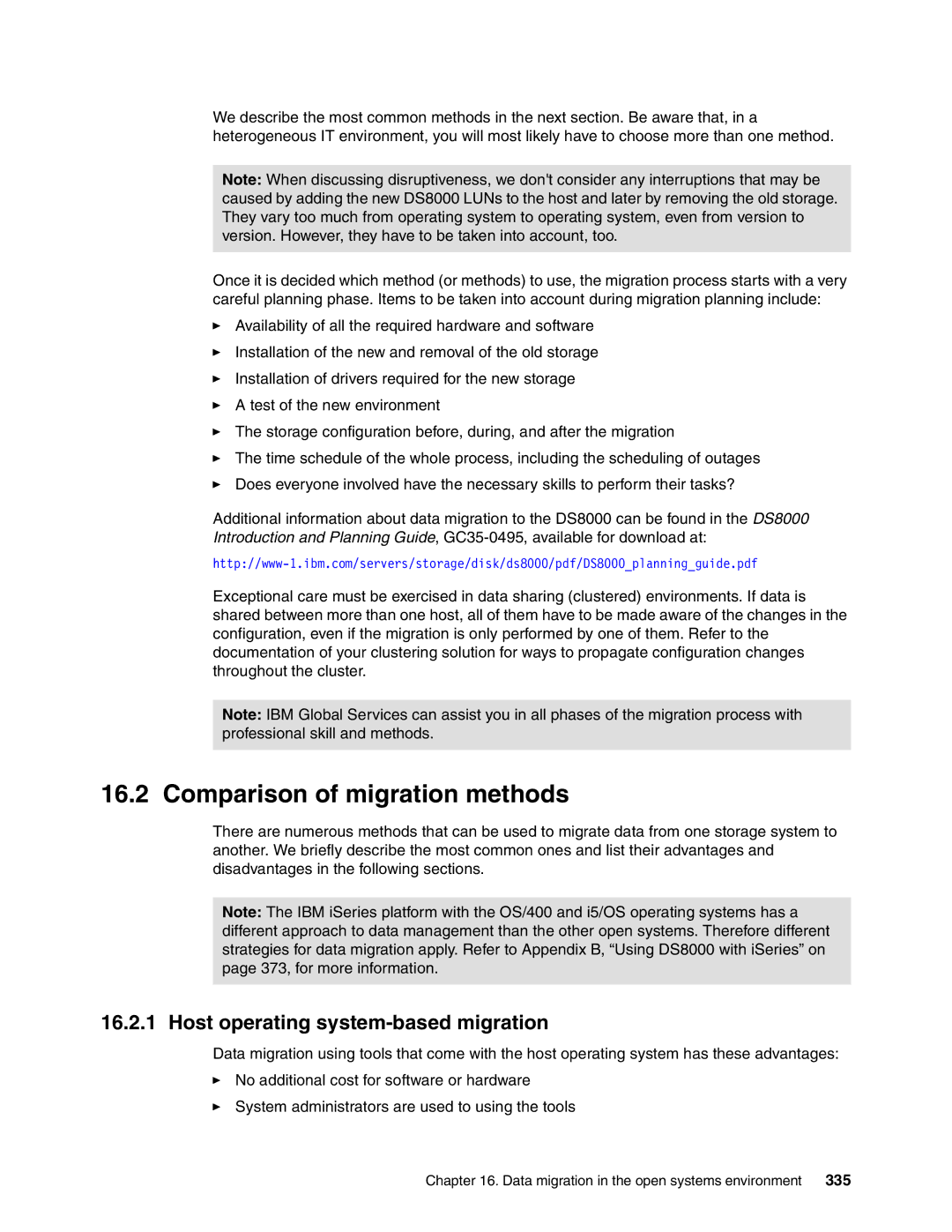 IBM DS8000 manual Comparison of migration methods, Host operating system-based migration 