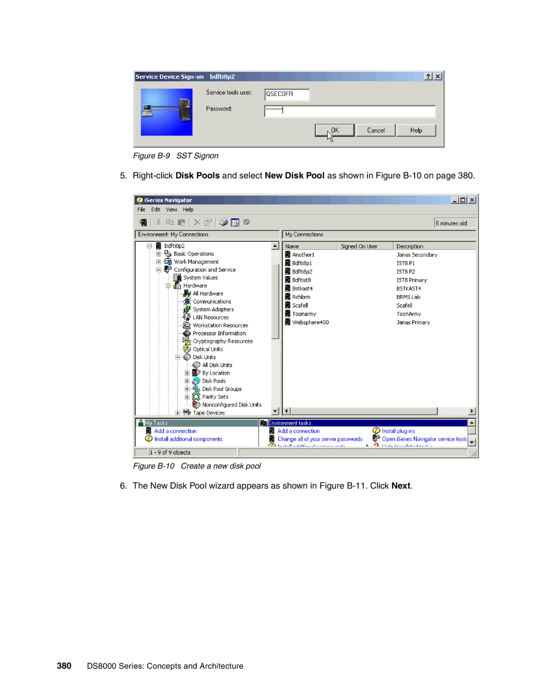 IBM DS8000 manual Figure B-9 SST Signon 