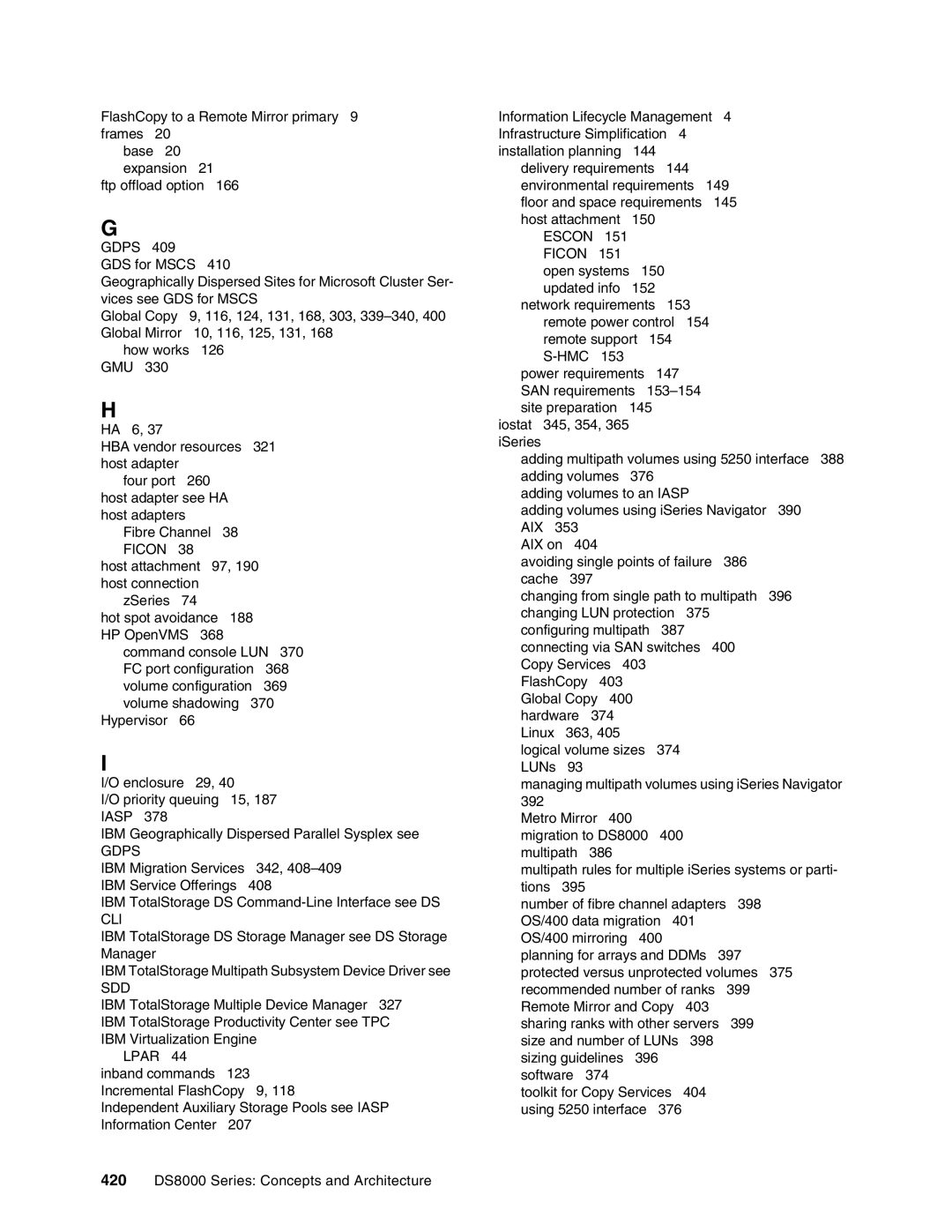 IBM DS8000 manual Escon Ficon 