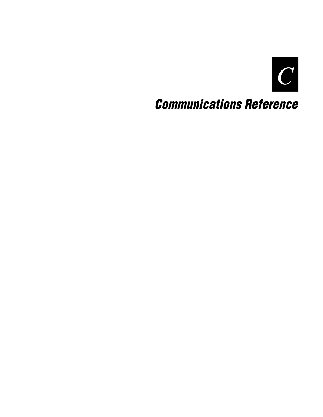 IBM EasyCoder 3400e user manual Communications Reference 