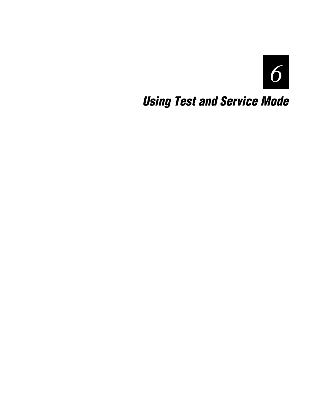 IBM EasyCoder 3400e user manual Using Test and Service Mode 