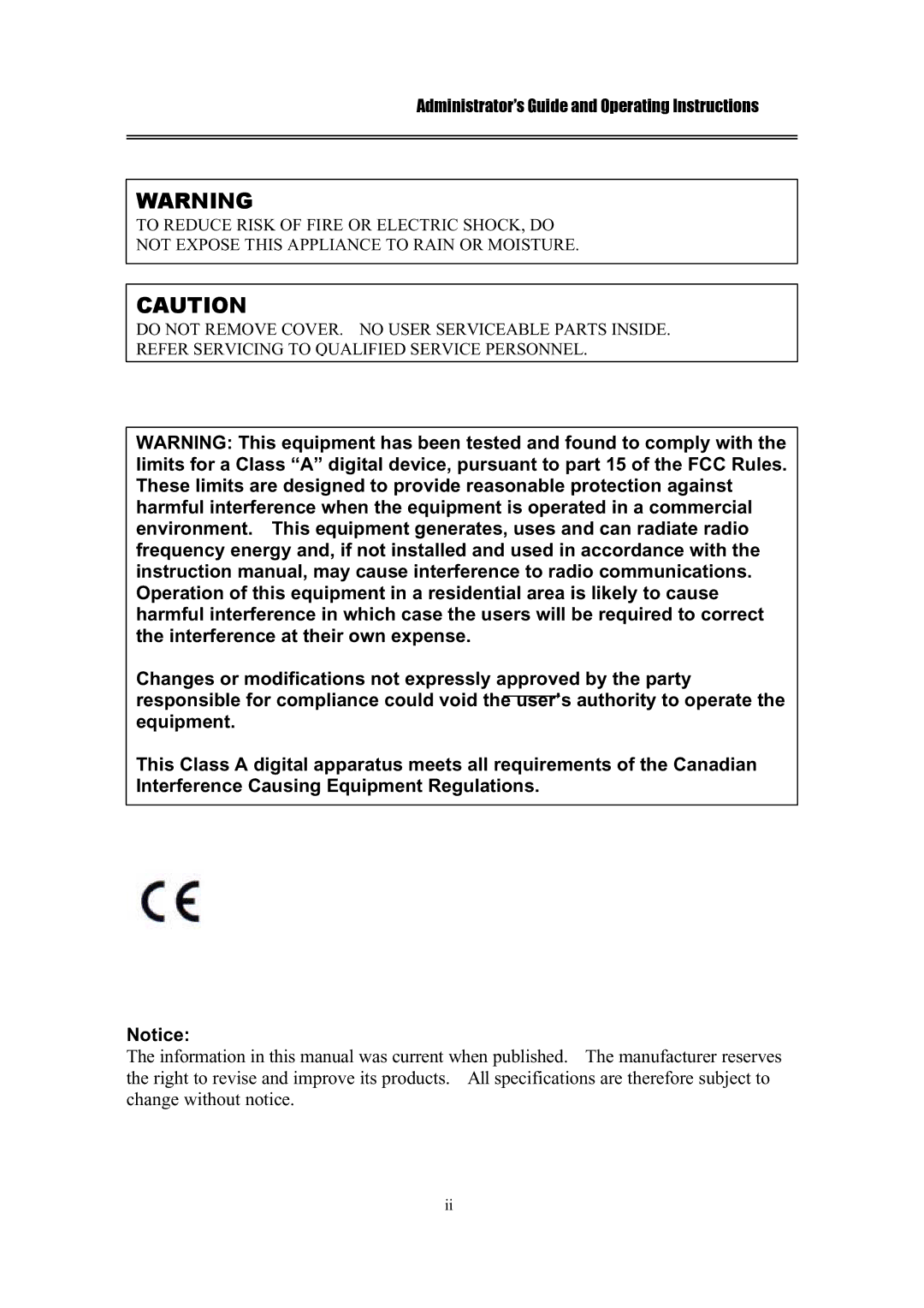 IBM EDR1600 manual Administrator’s Guide and Operating Instructions 