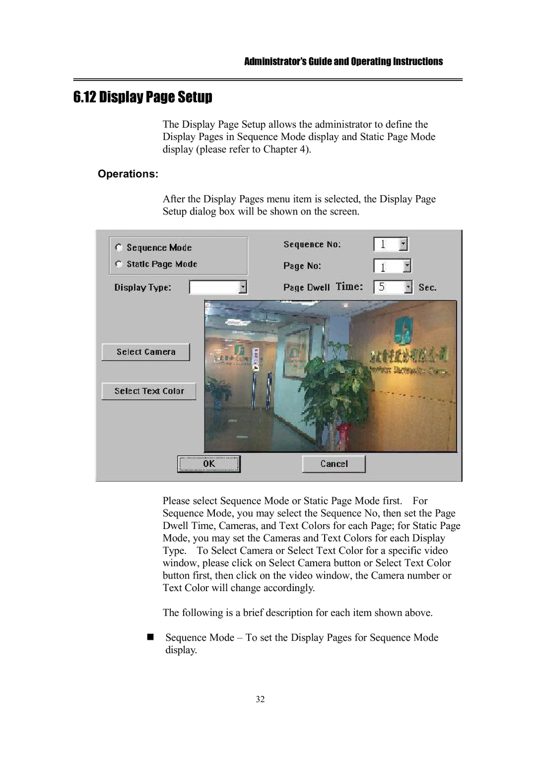 IBM EDR1600 manual Display Page Setup 