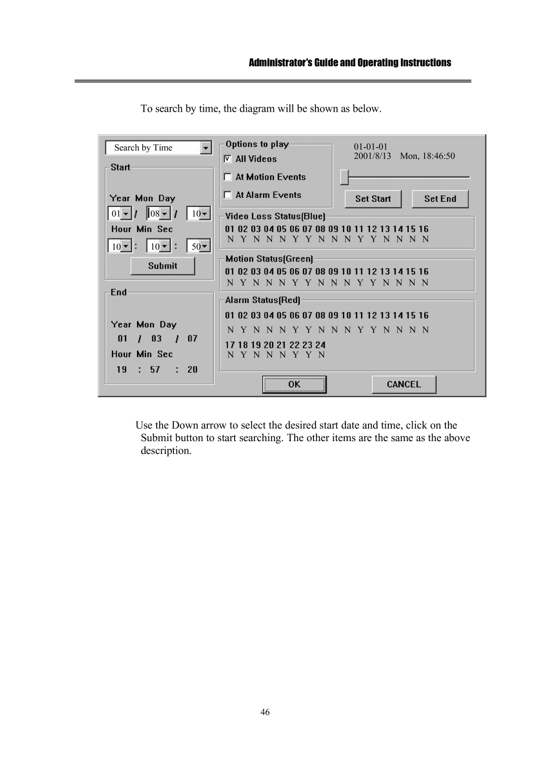 IBM EDR1600 manual To search by time, the diagram will be shown as below 