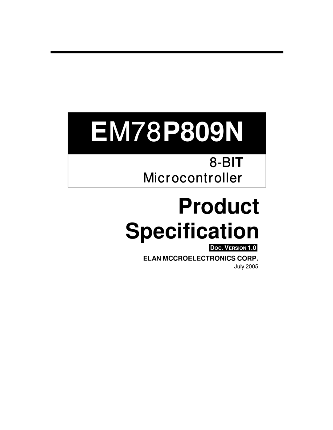 IBM EM78P809N manual DOC. Version 