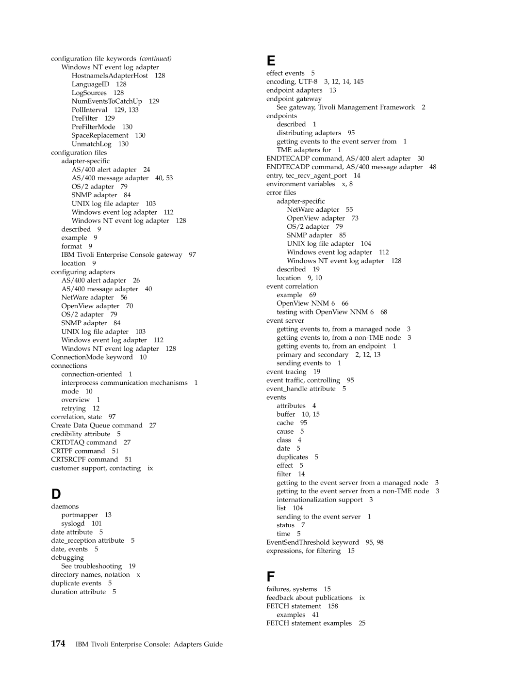 IBM Enterprise Console manual PreFilterMode 