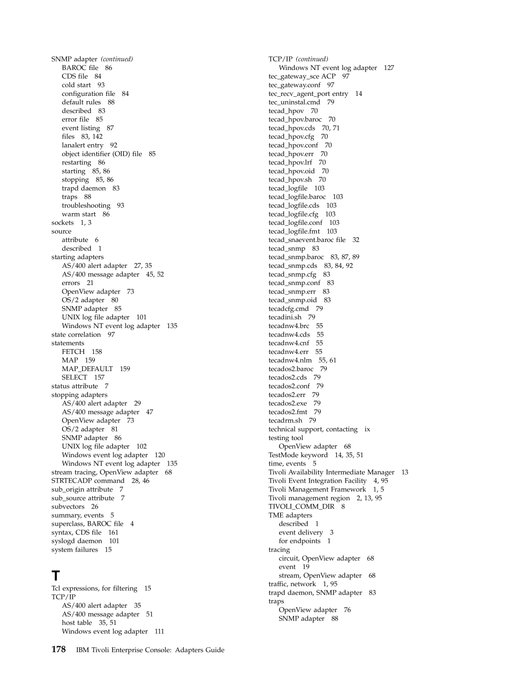 IBM Enterprise Console manual Tcp/Ip 