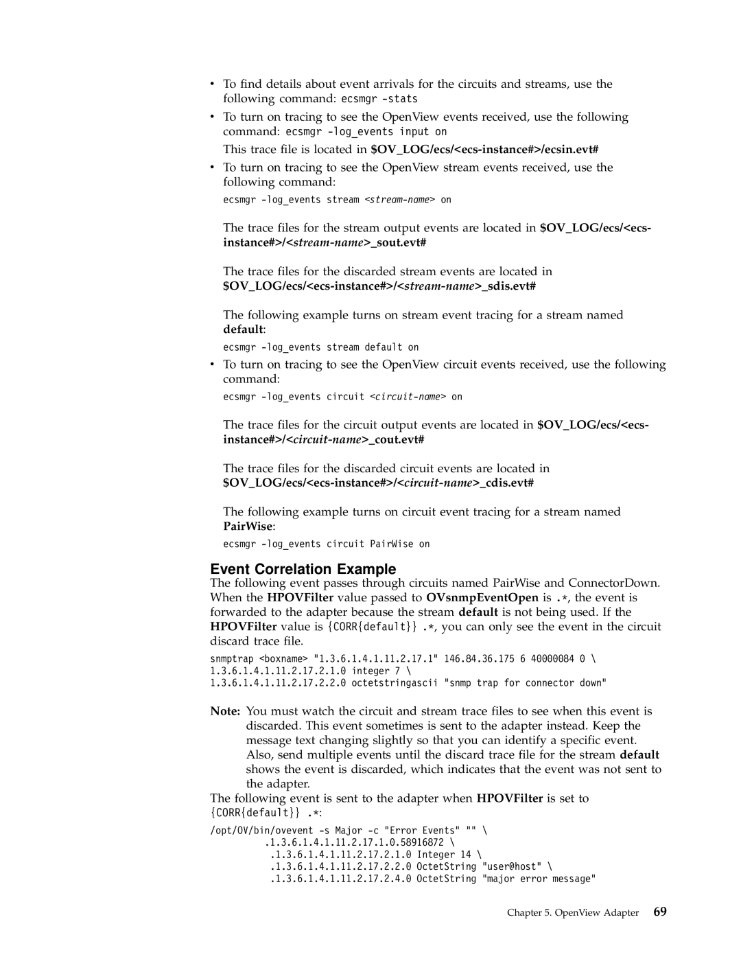 IBM Enterprise Console manual Event Correlation Example 