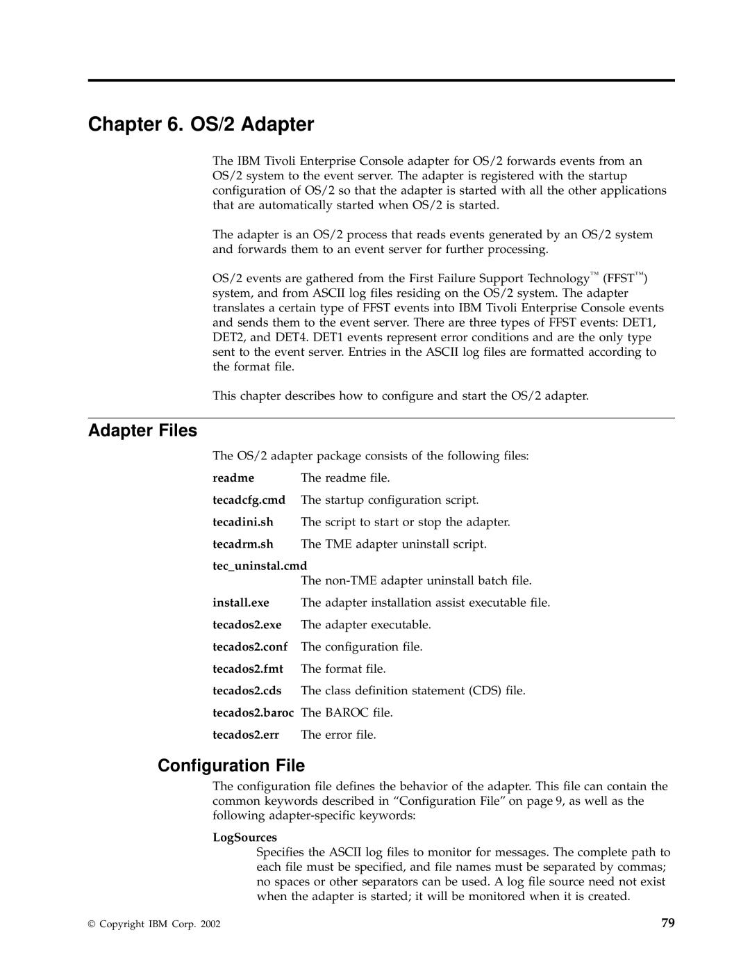 IBM Enterprise Console manual OS/2 Adapter, Tecuninstal.cmd 