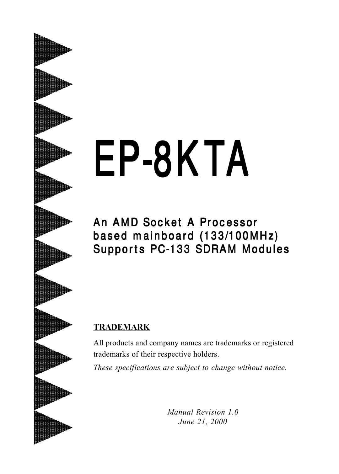 IBM EP-8KTA specifications 