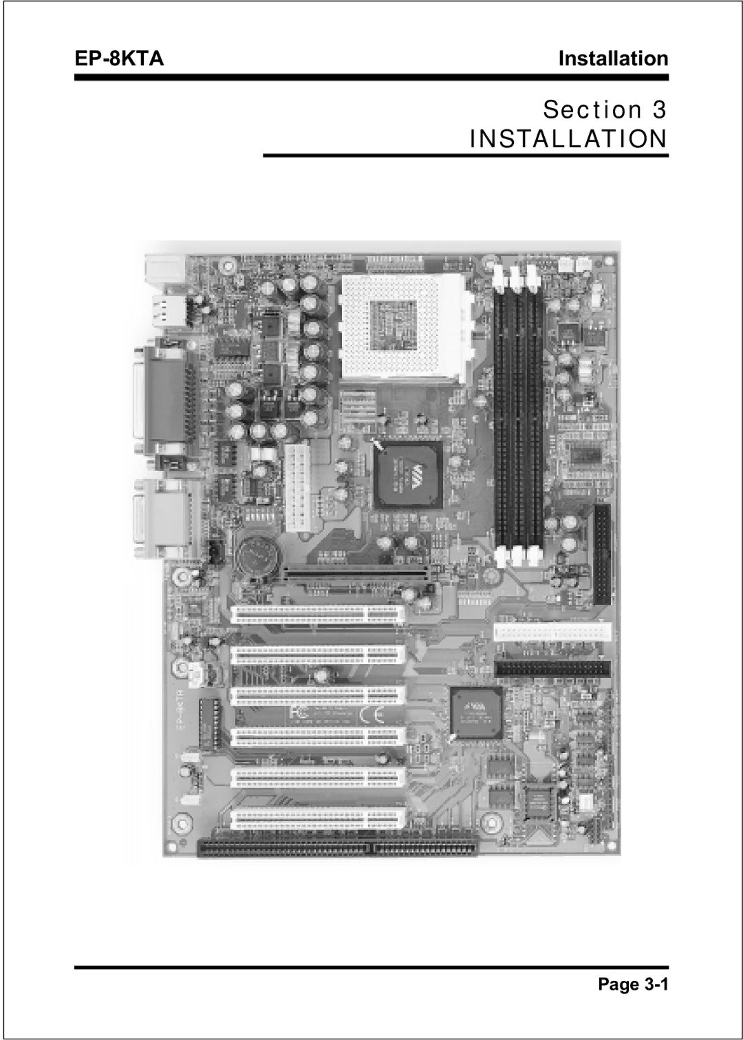 IBM EP-8KTA specifications Installation 