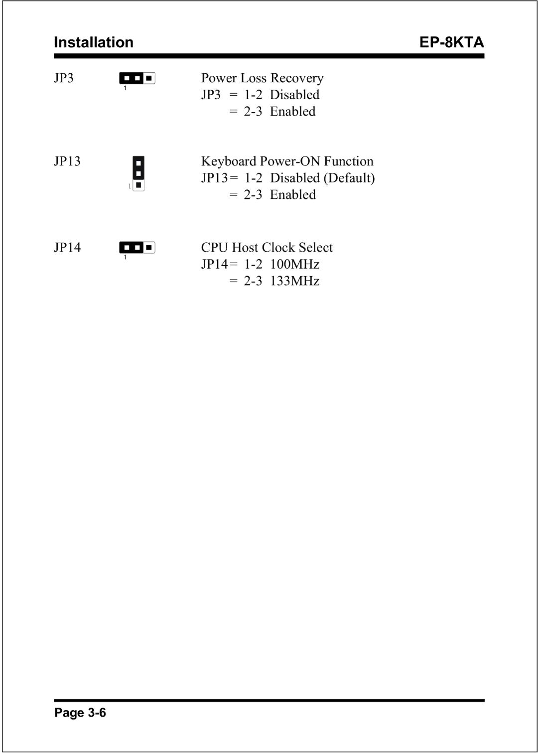 IBM EP-8KTA specifications JP3 