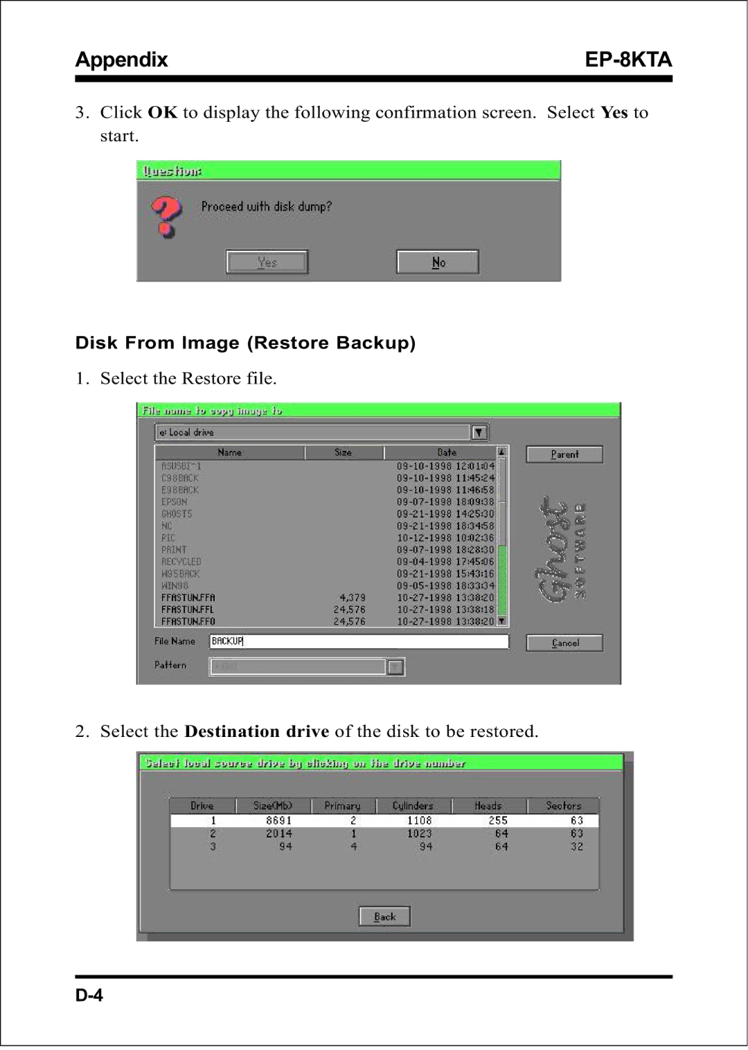 IBM EP-8KTA specifications Appendix 