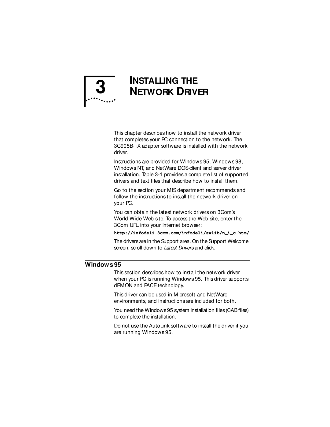 IBM EtherLink XL manual Installing, Windows 