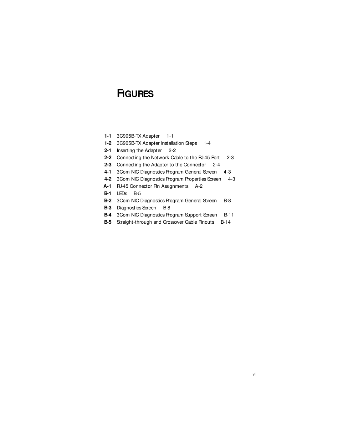 IBM EtherLink XL manual Figures 