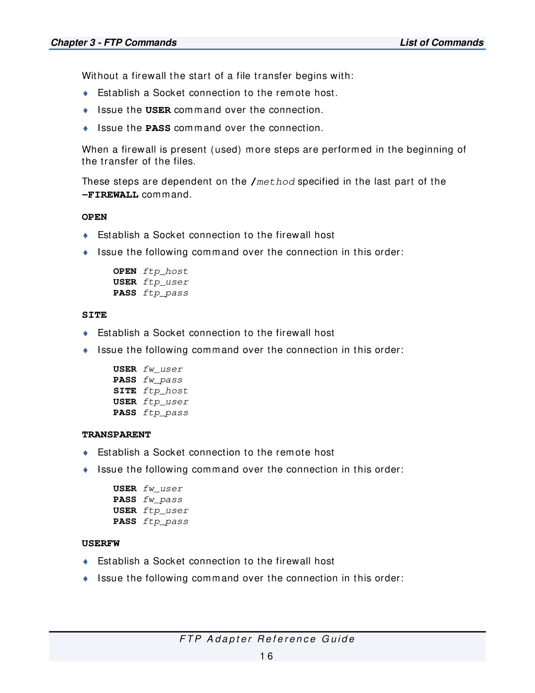 IBM FTP Adapter manual Open 