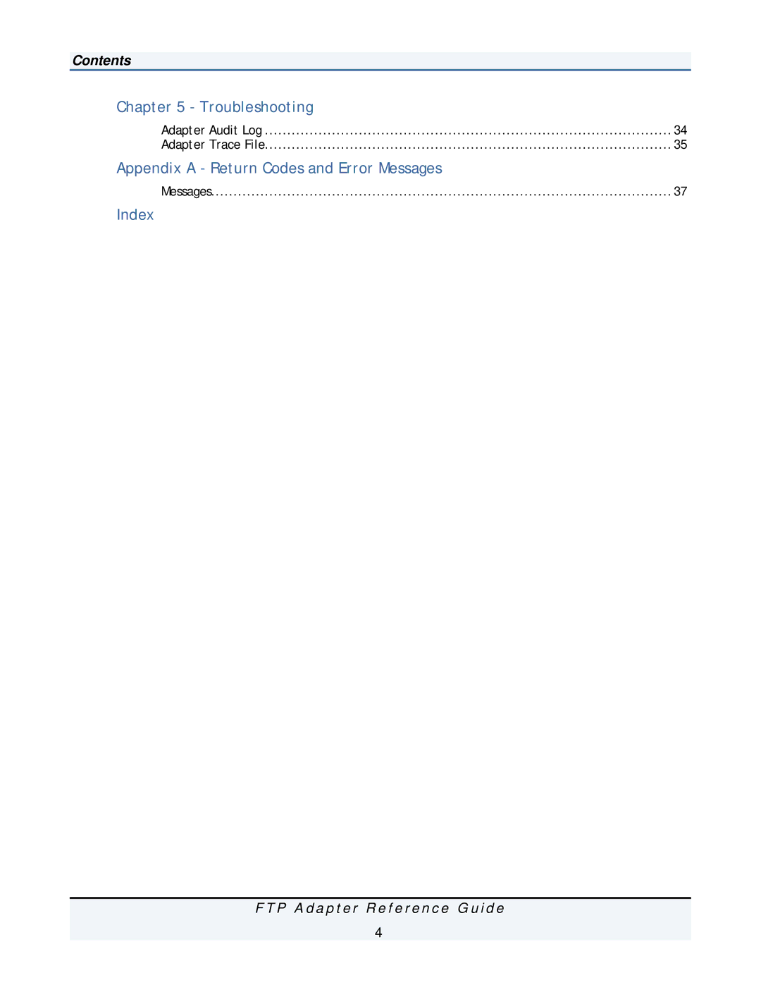 IBM FTP Adapter manual Troubleshooting 