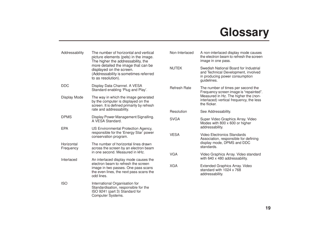 IBM G41/G50 manual Glossary, Ddc 