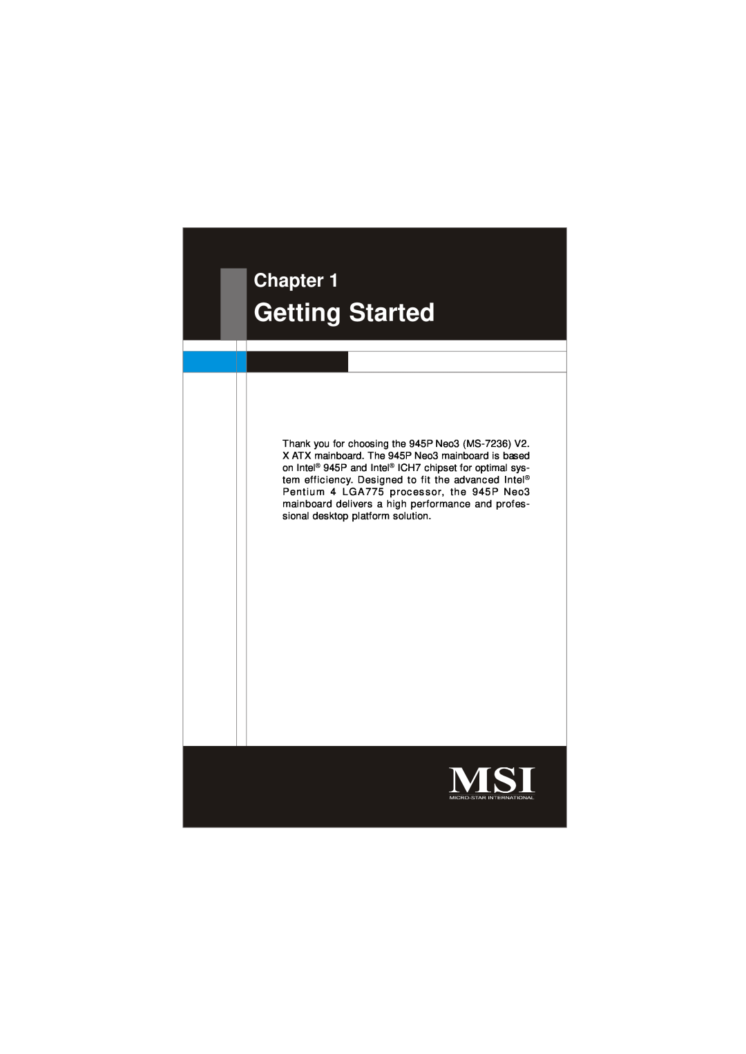 IBM G52-72361X2 manual Getting Started, Chapter 
