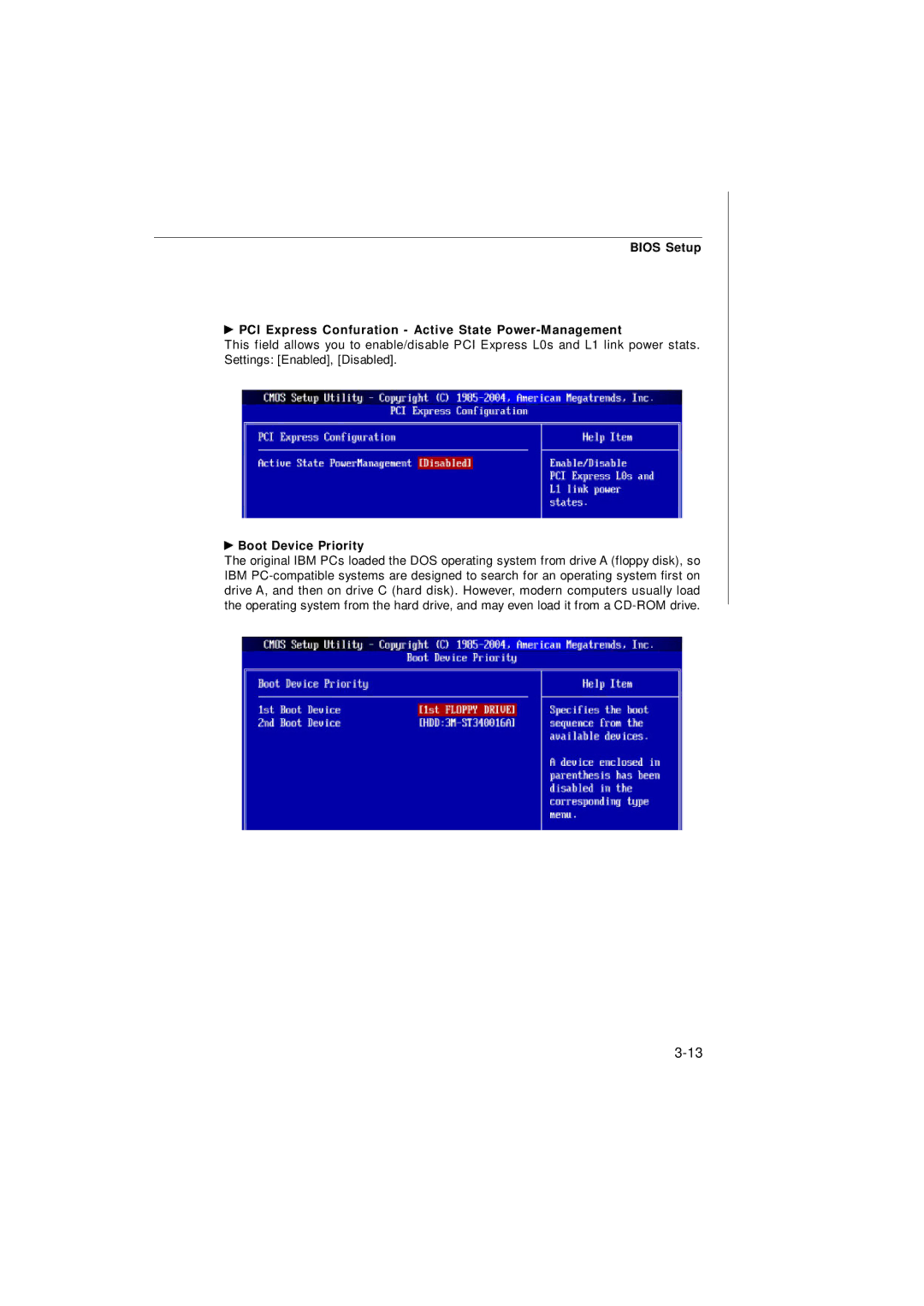 IBM G52-72361X2 manual Boot Device Priority 