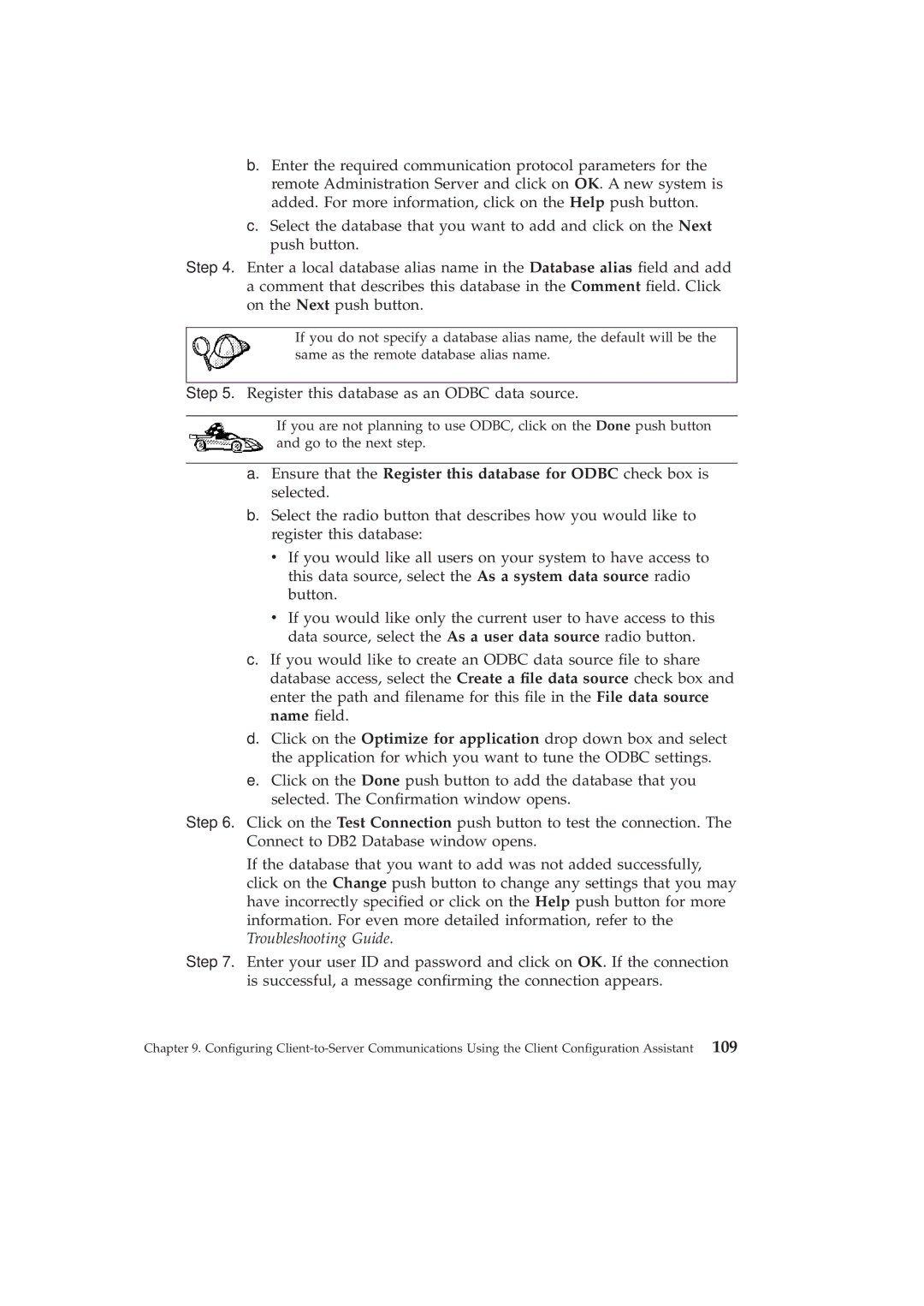 IBM GC09-2830-00 manual Register this database as an Odbc data source 