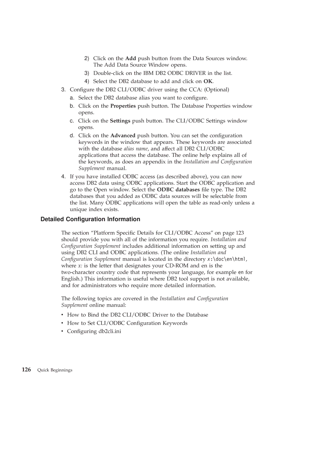 IBM GC09-2830-00 manual Detailed Conguration Information 