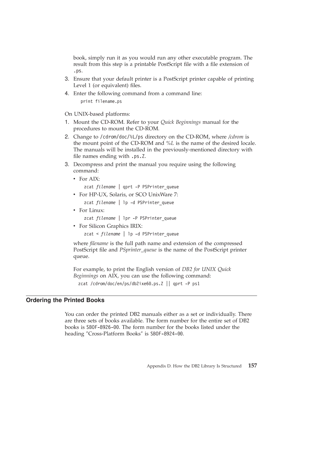 IBM GC09-2830-00 manual Ordering the Printed Books 