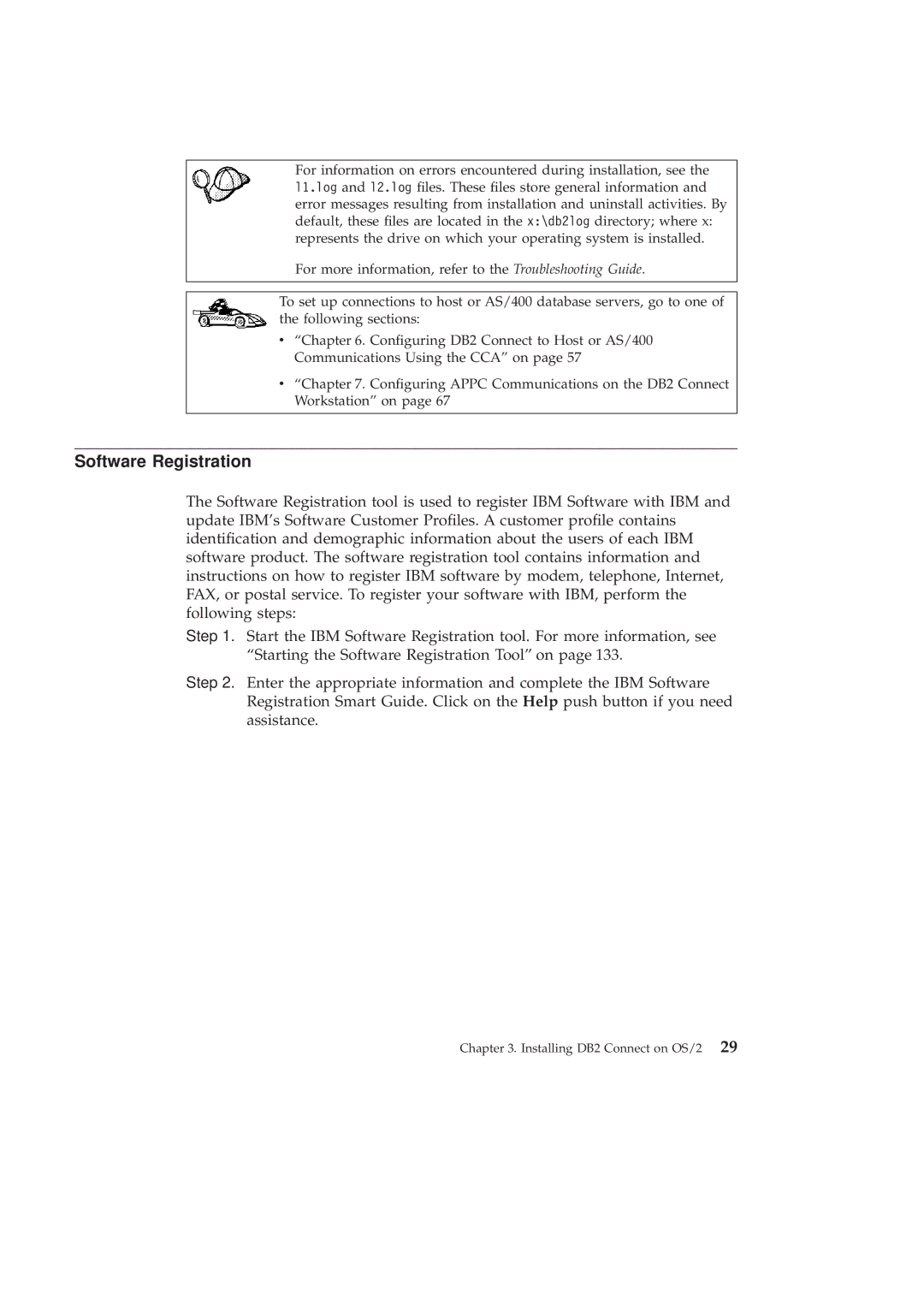 IBM GC09-2830-00 manual Software Registration 