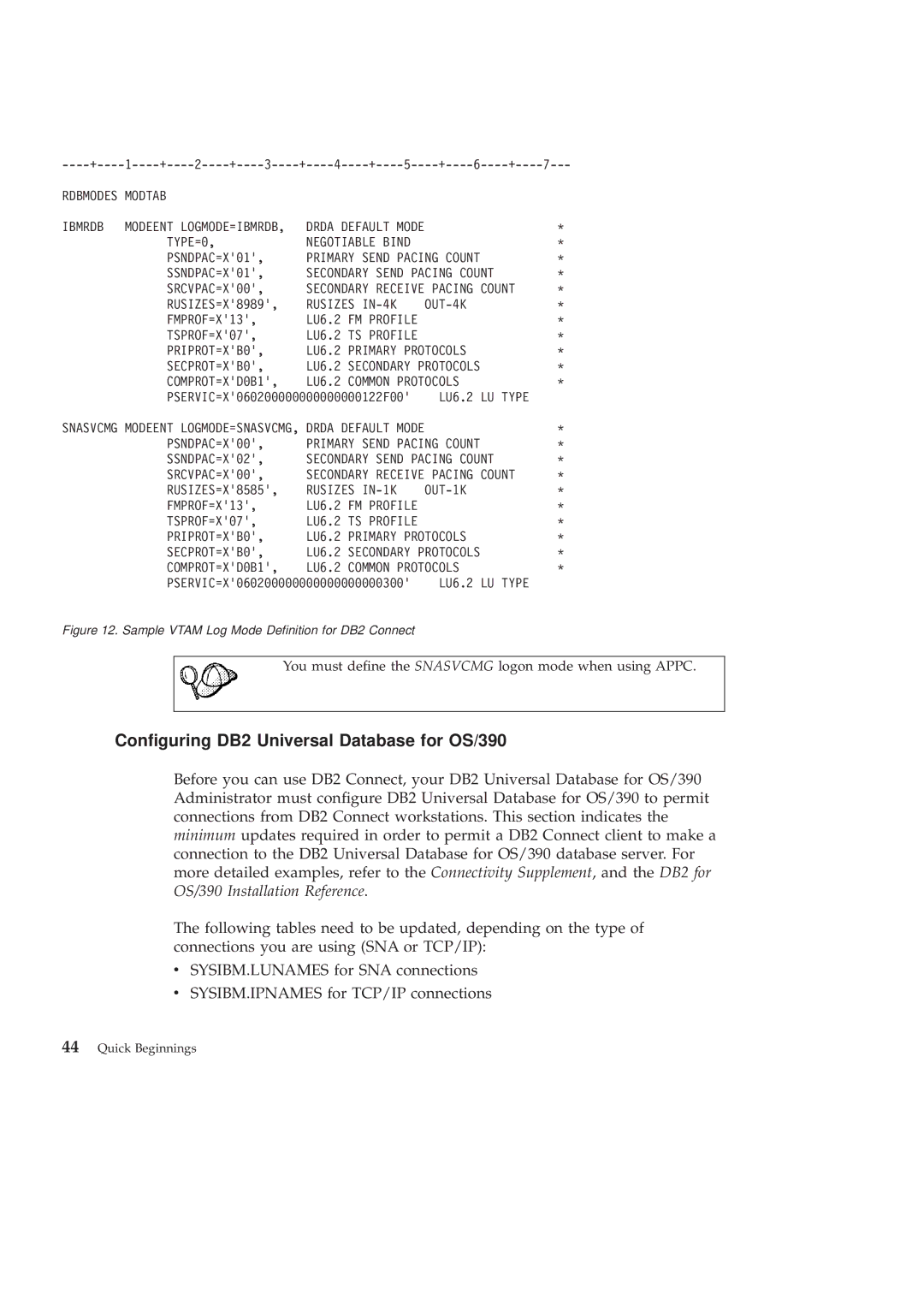 IBM GC09-2830-00 manual Conguring DB2 Universal Database for OS/390, TYPE=0 