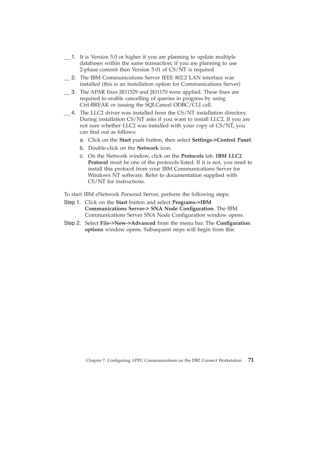 IBM GC09-2830-00 manual Conguring Appc Communications on the DB2 Connect Workstation 