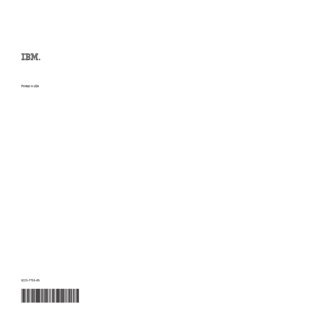 IBM GC23-7753-05 manual Printed in USA 