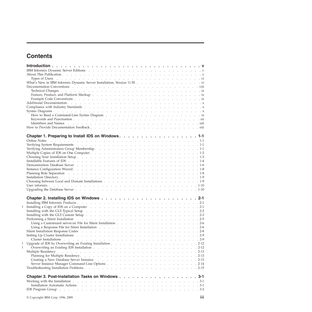 IBM GC23-7753-05 manual Contents 