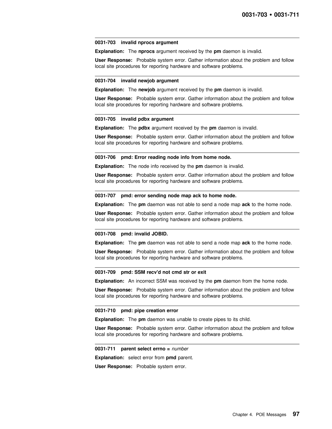 IBM GC28-1982-02 manual 0031-703 Ÿ 